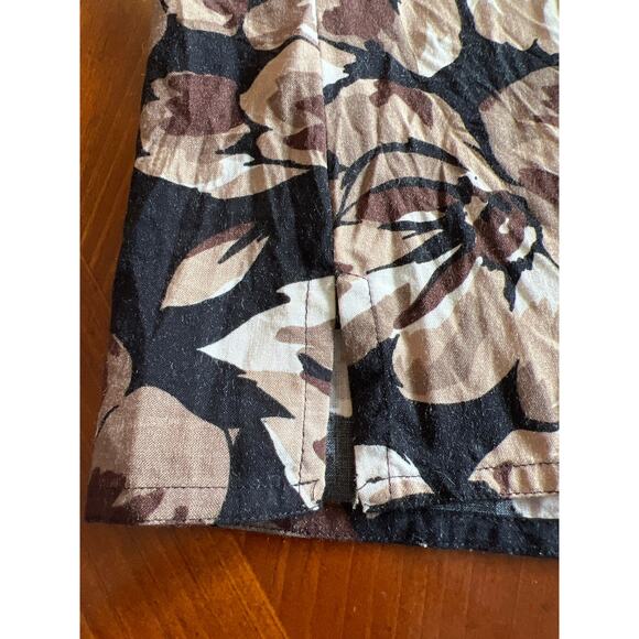 Petite Sophisticate size Small Challis Floral Leaf Print Blouse Vintage - Picture 10 of 10